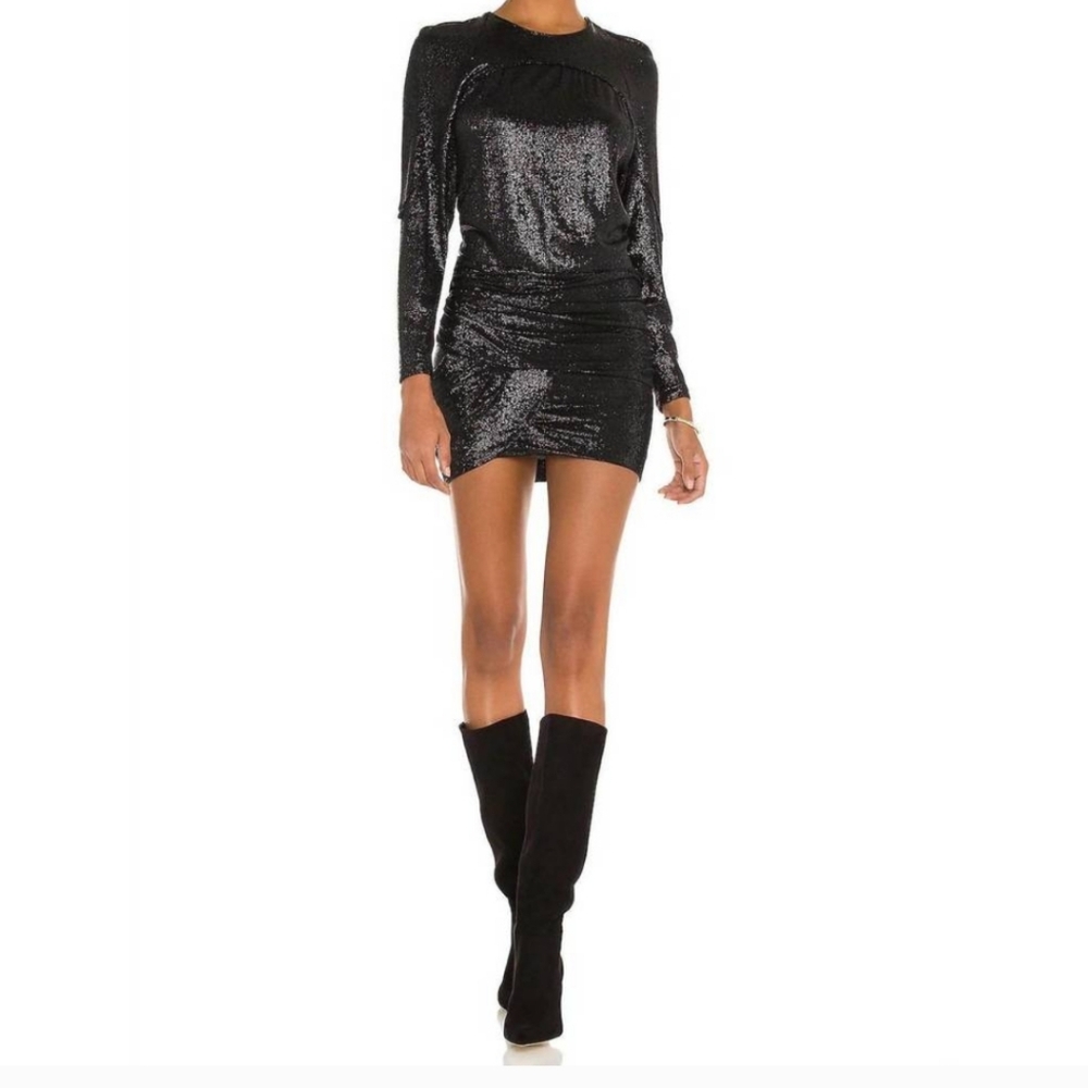 IRO Black Asymmetrical Dress